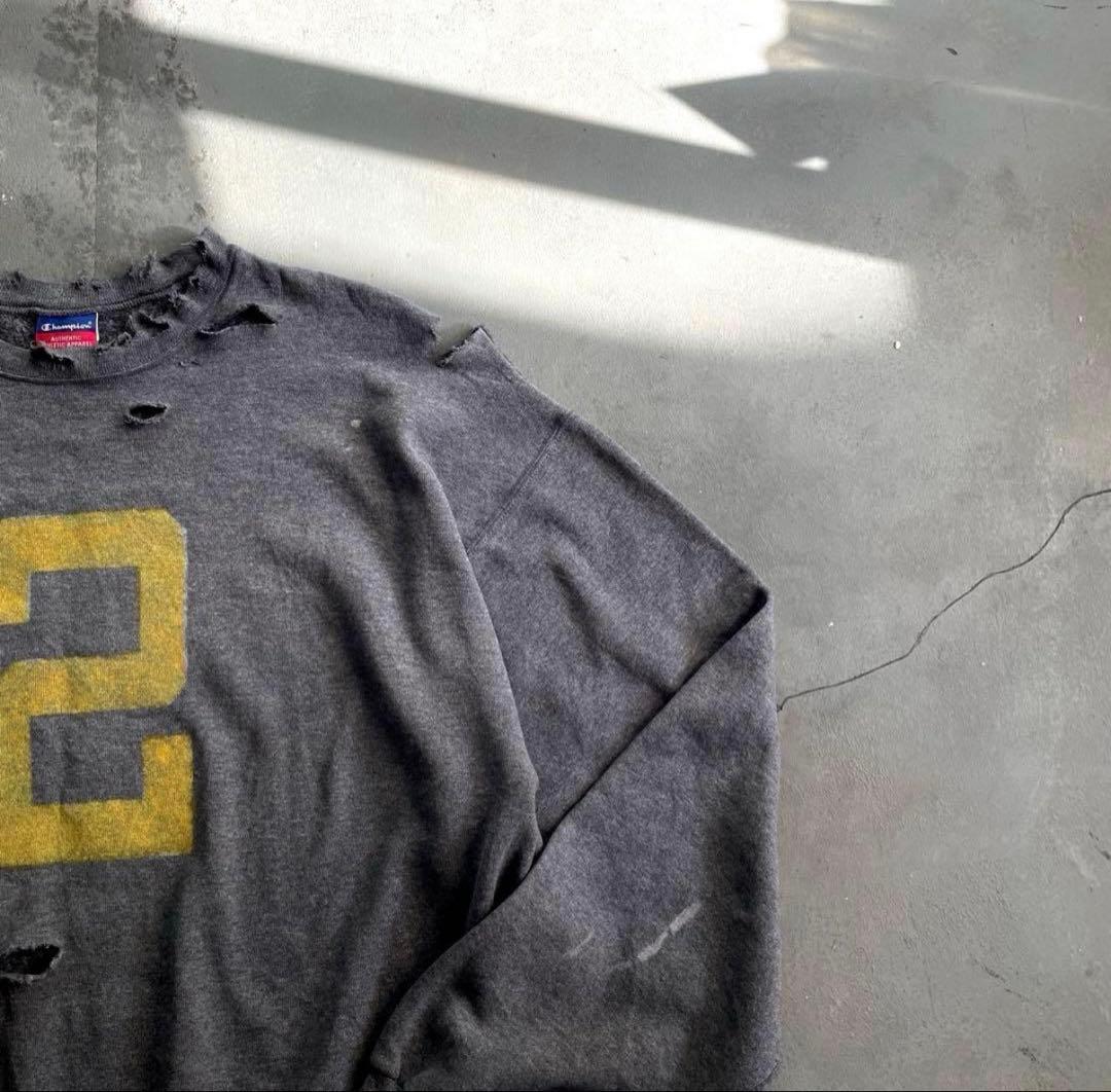 90's Champion XL ナンバーペイント boro sweat
