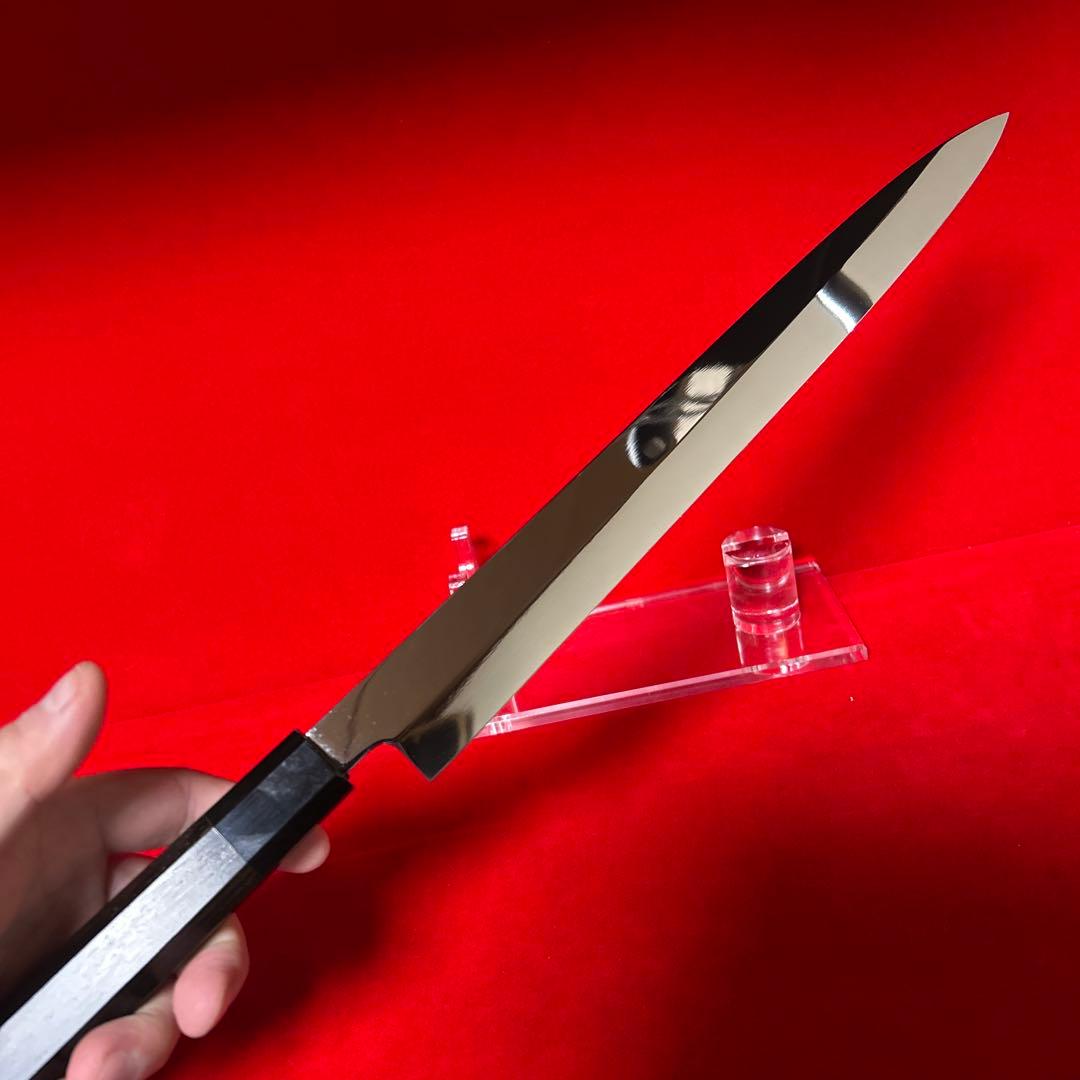 包丁　フグ引く　尺　全鏡面仕上げ　切味抜群　箱付　未使用品