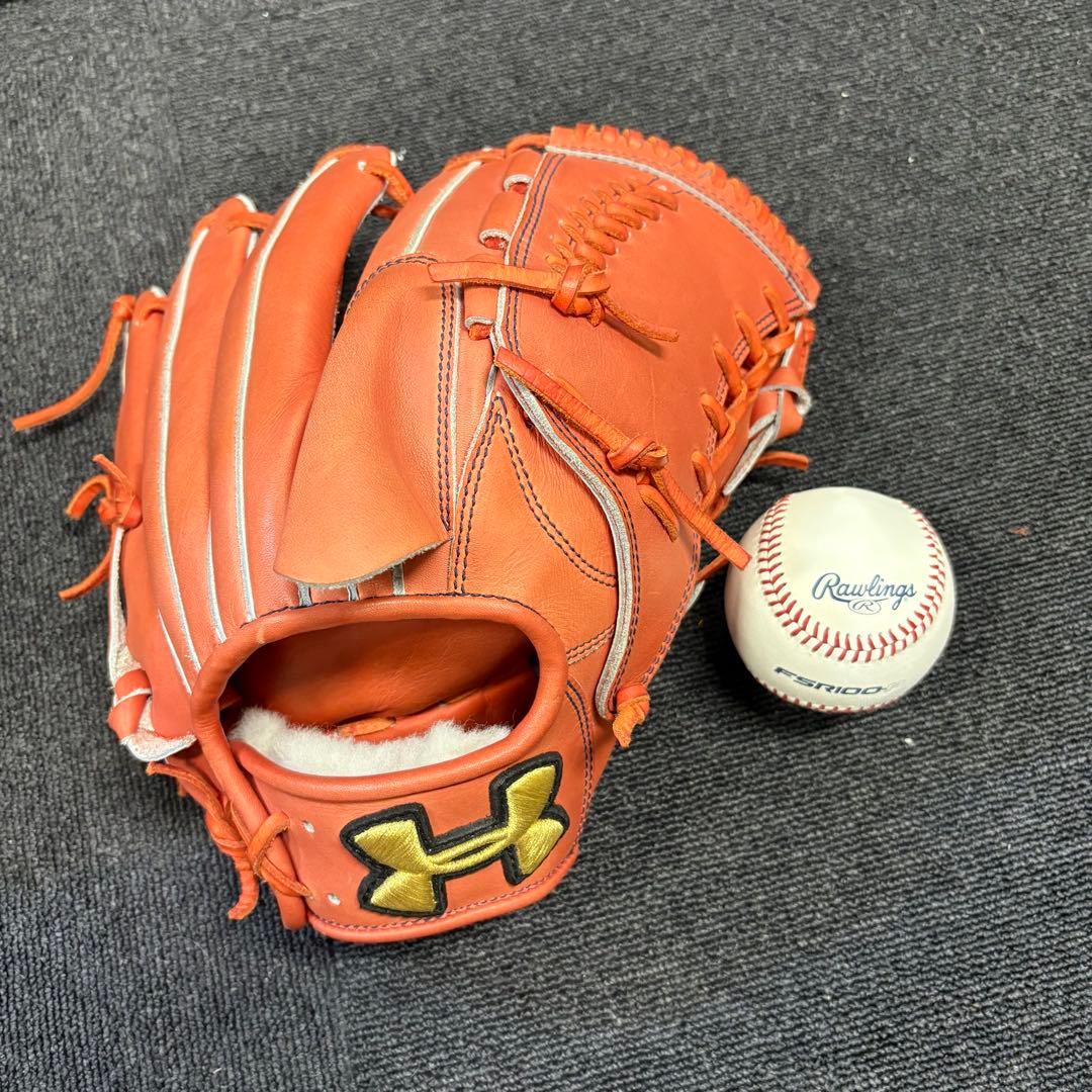 む*x様 Under Armour 軟式グローブ オレンジ