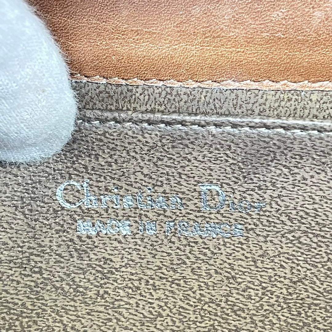 クリスチャンディオール ショルダーバッグ 斜めがけ ロゴ金具 キルティング 本革