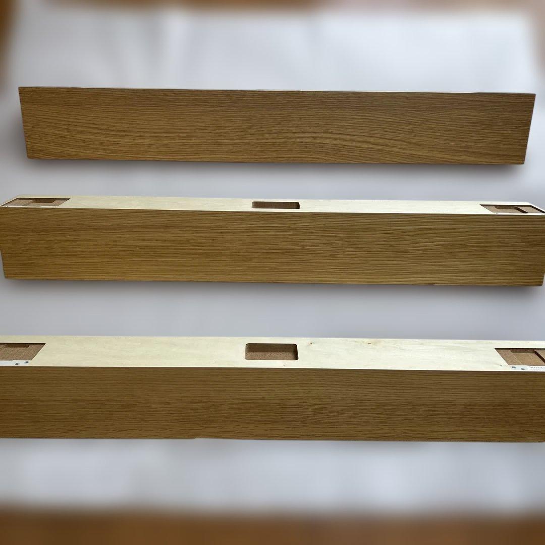 無印良品 壁に付けられる家具棚 オーク 88cm 3個セット