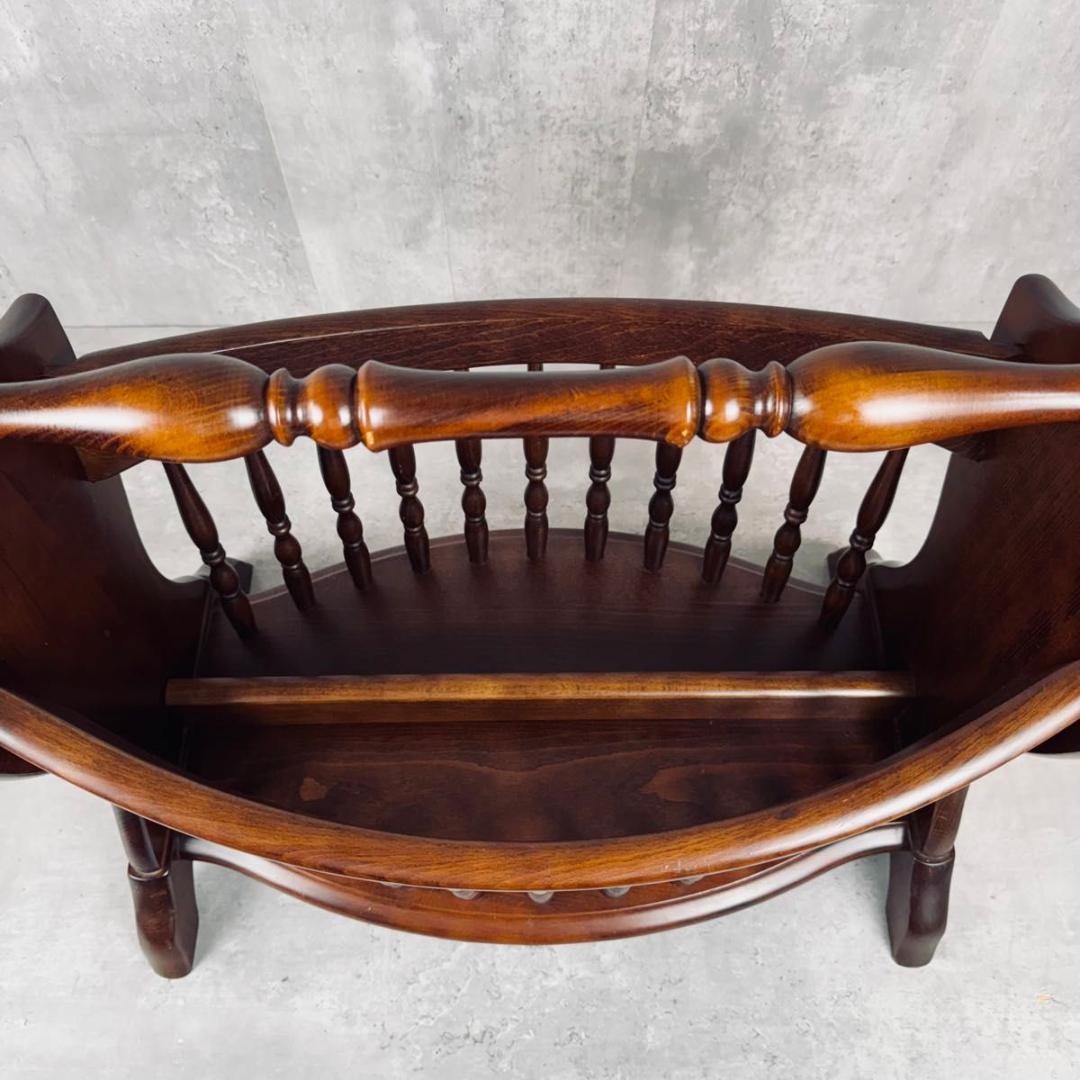 柏木工 マガジンラック アンティーク 昭和レトロ