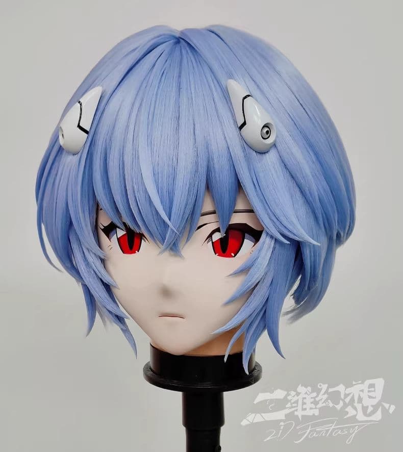 kig綾波レイ 着ぐるみ 全頭面マスク コスプレ 衣装 セット