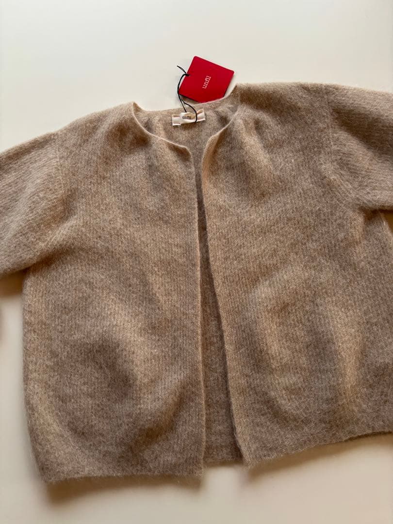 新品lunfil Bshop モヘヤショートカーディガン