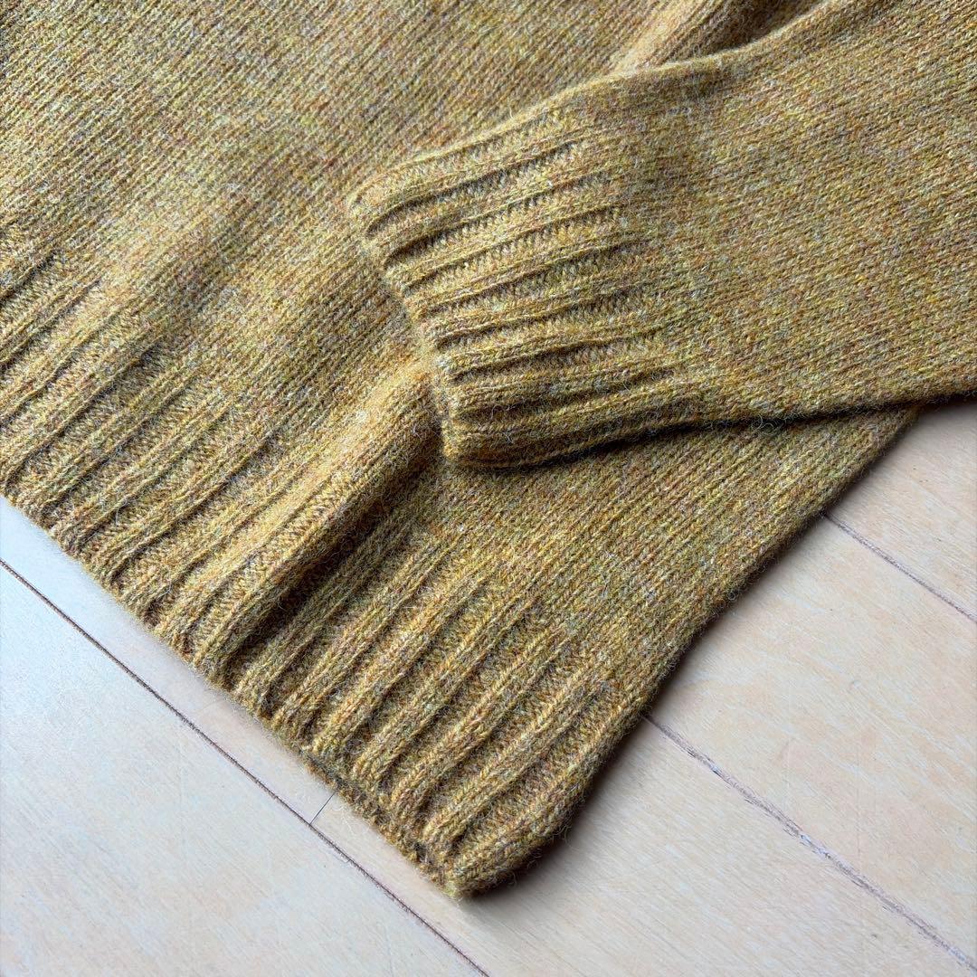 【新品】ハイネック セーター ハーレーオブスコットランド マスタード 44