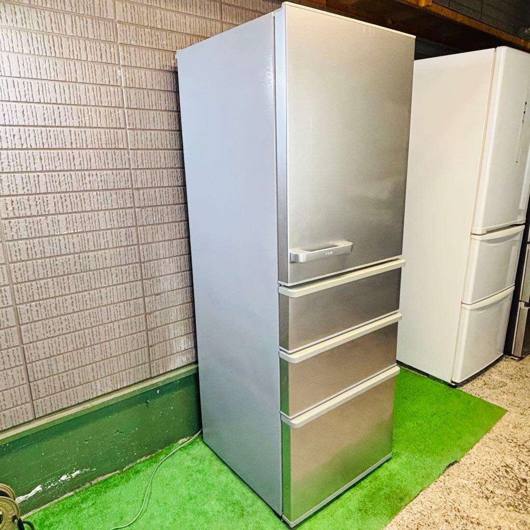 22年製 355L 冷蔵庫 大容量 人気モデル AQUA【地域限定配送無料】