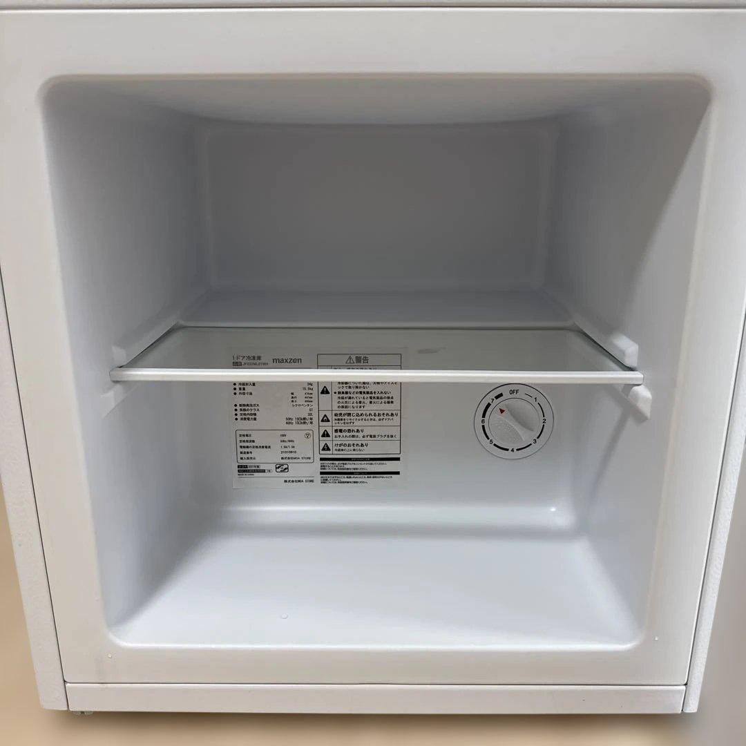 【美品】maxzen 1ドア冷凍庫 JF032ML01WH 2021年製