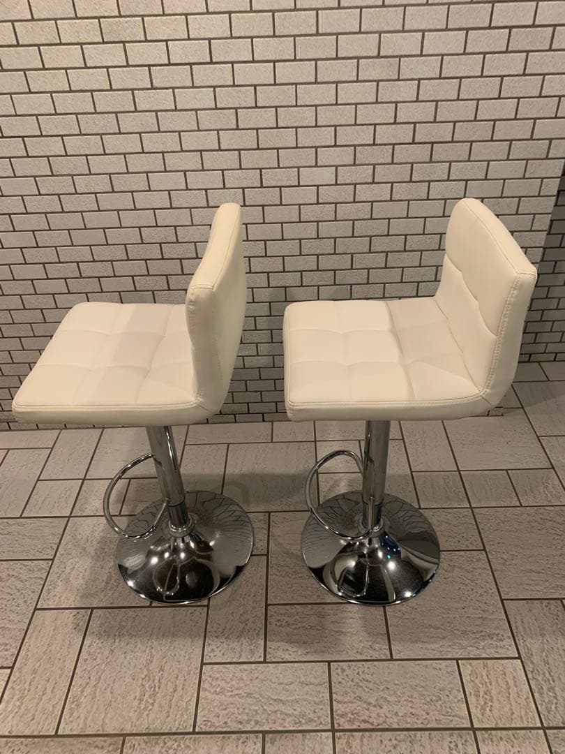 2脚セットカウンターチェア ホワイト