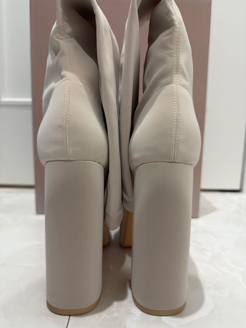 【新品未使用】 Darich ウルトラストレッチレザーロングブーツ L