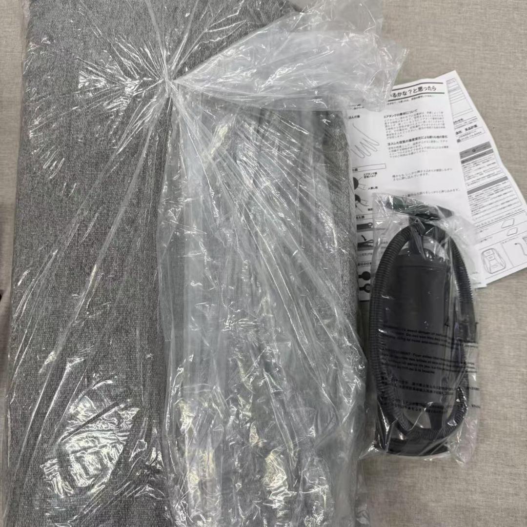 無印良品 空気でできたソファ グレー ポリエステル