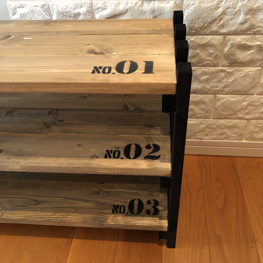 ★ 多目的3段ラック & 収納ラック & シェルフ & シューズラック ★