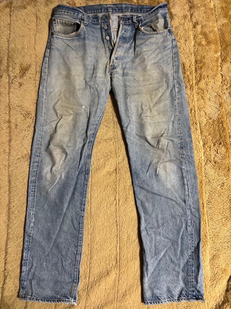【超希少】Levi's 501 66後期 ハチマル最初期 刻印6 脇割り W35