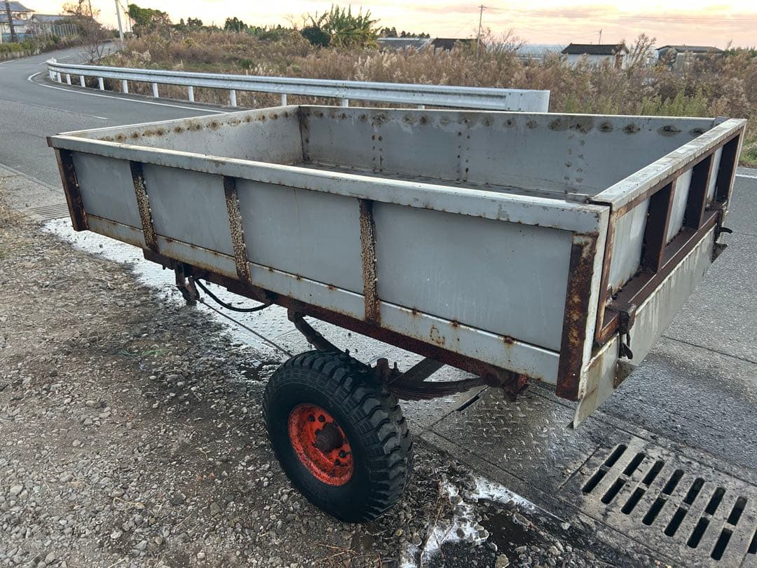 宮崎　トレーラー　油圧ダンプ　トラクター用　率引タイプ　運搬車　油圧 トラクター