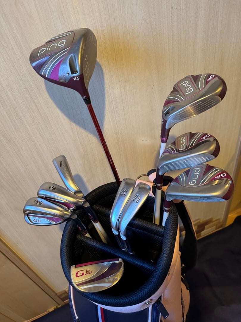 PING Gle2 ゴルフクラブセット 赤 ventus