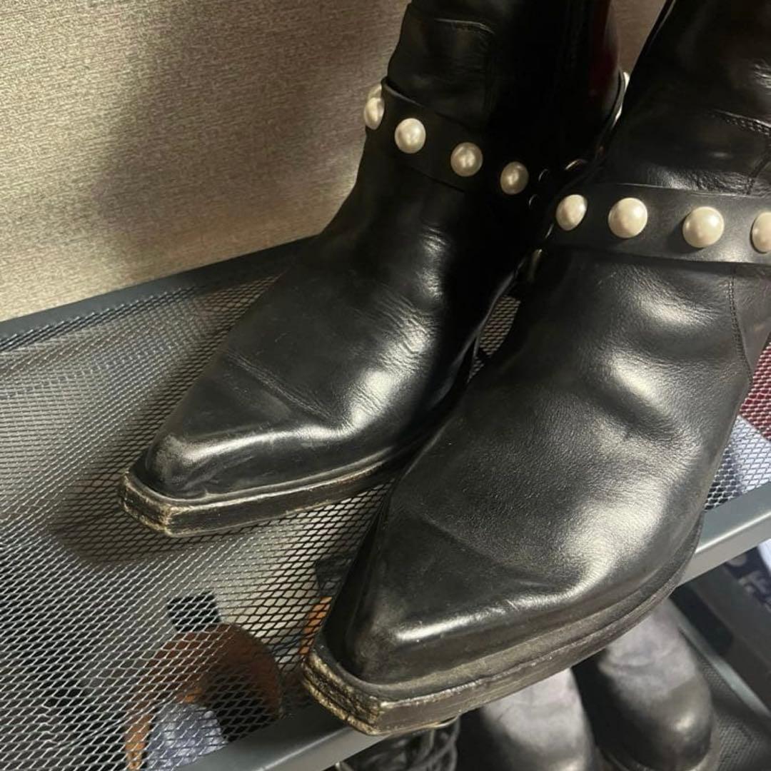 ジョンローレンスサリバン ポインテッドトゥ ブーツ