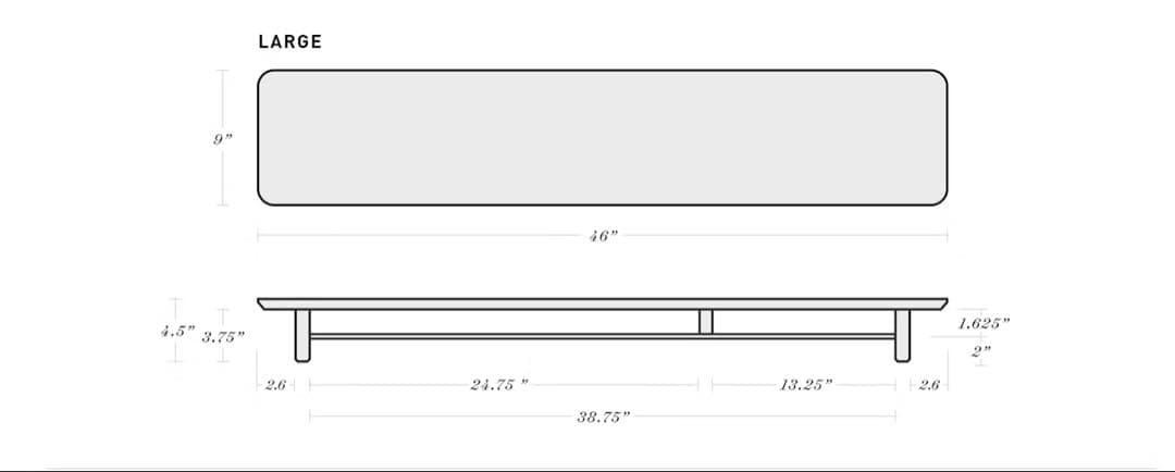 グローブメイド grovemade ウォルナットデスクシェルフL