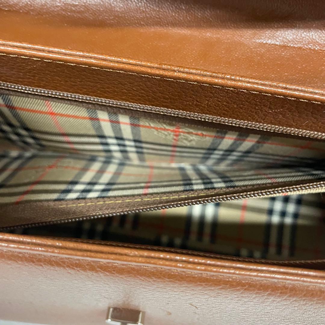 バーバリー　ハンドバッグ　ミニボストン　ノバチェック　シャドーホース