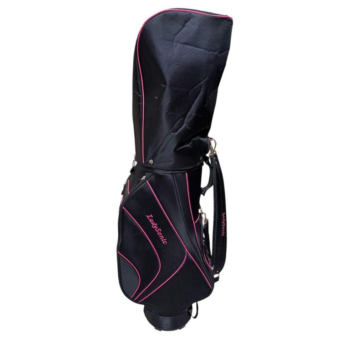【美品】 LADY SONICレディース ゴルフクラブセット キャディバッグ付