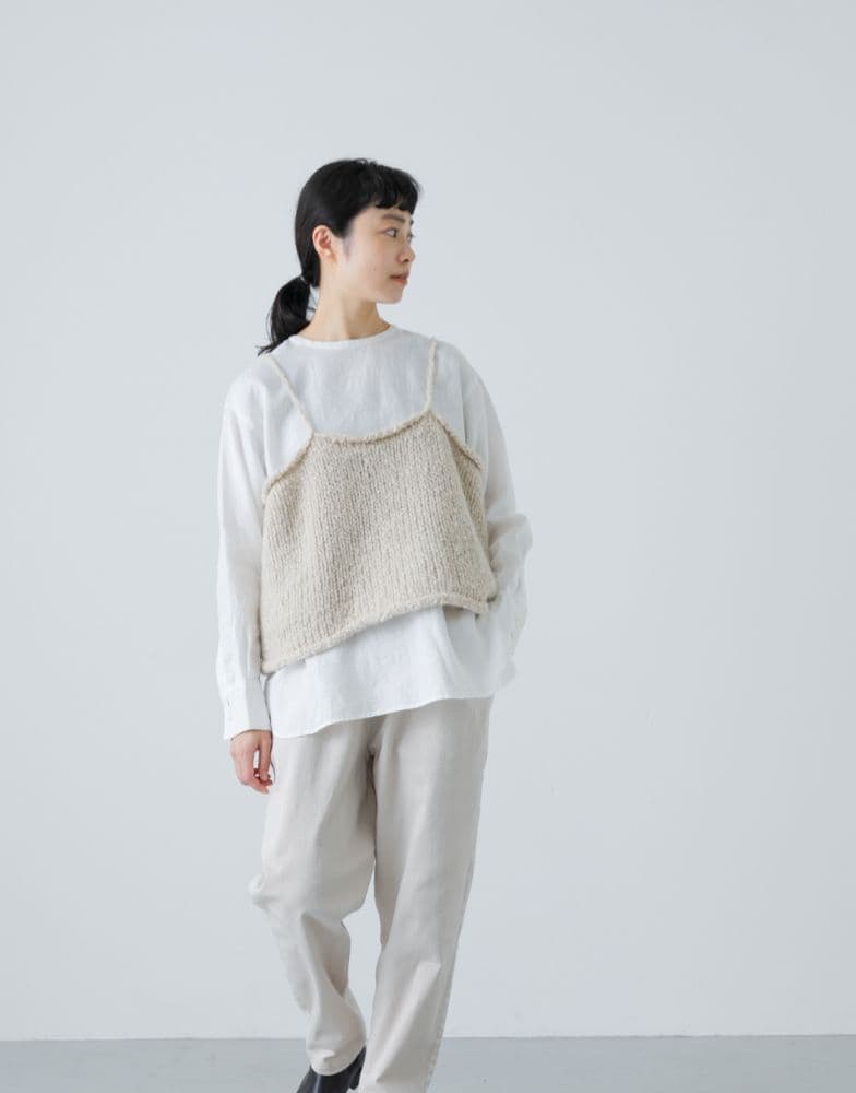 かぐれ　アルパカウールブークレニットキャミソール