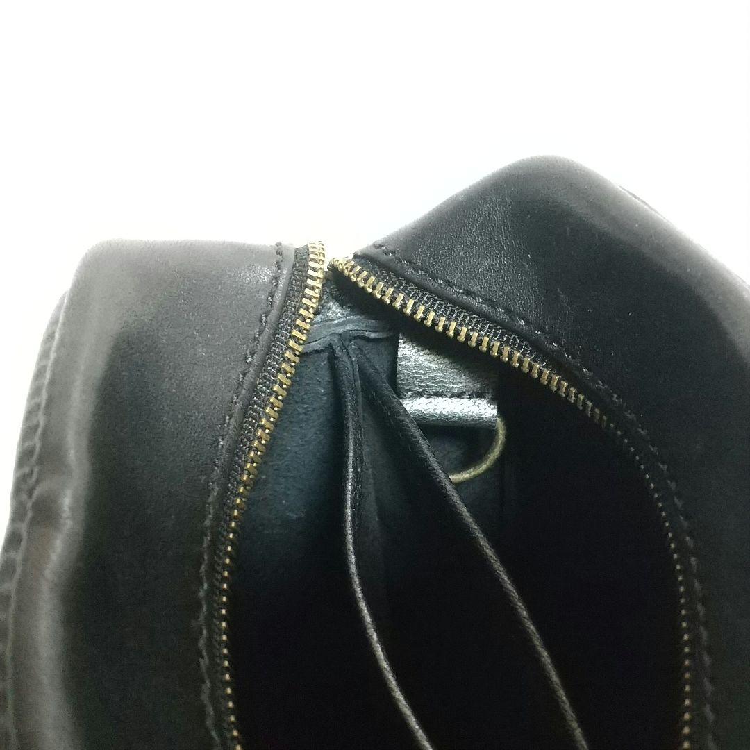 ハンドメイド レザー ショルダーバッグ（ブラック）