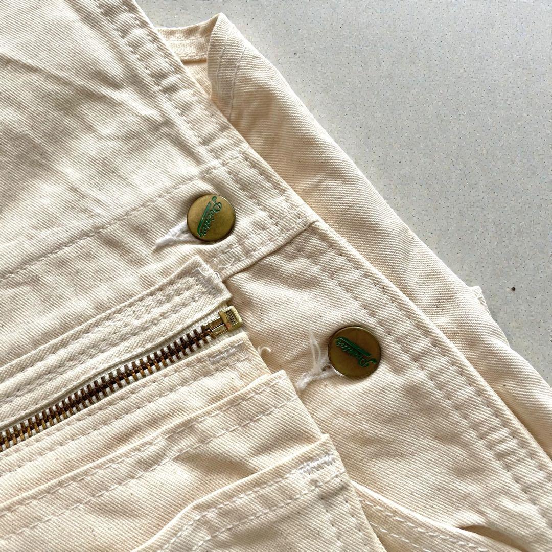 希少✨POINTER ポインターエプロン付きUSA製W36デニムオーバーオール