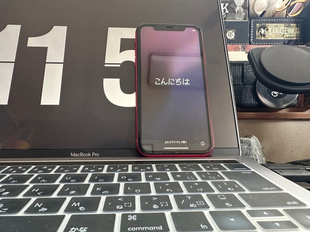 【美品】iPhone XR 128GB レッド SIMフリー バッテリー93%