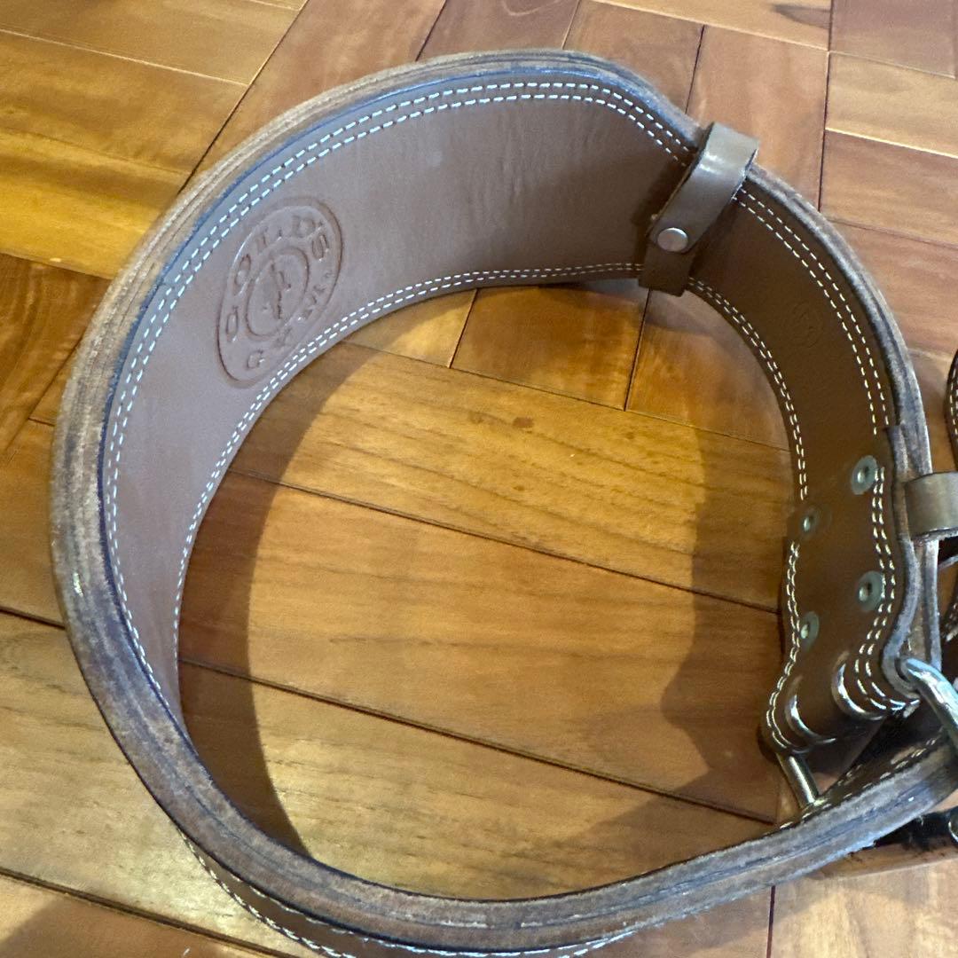 【美品】ゴールドジム　プロレザーベルト　Mサイズ