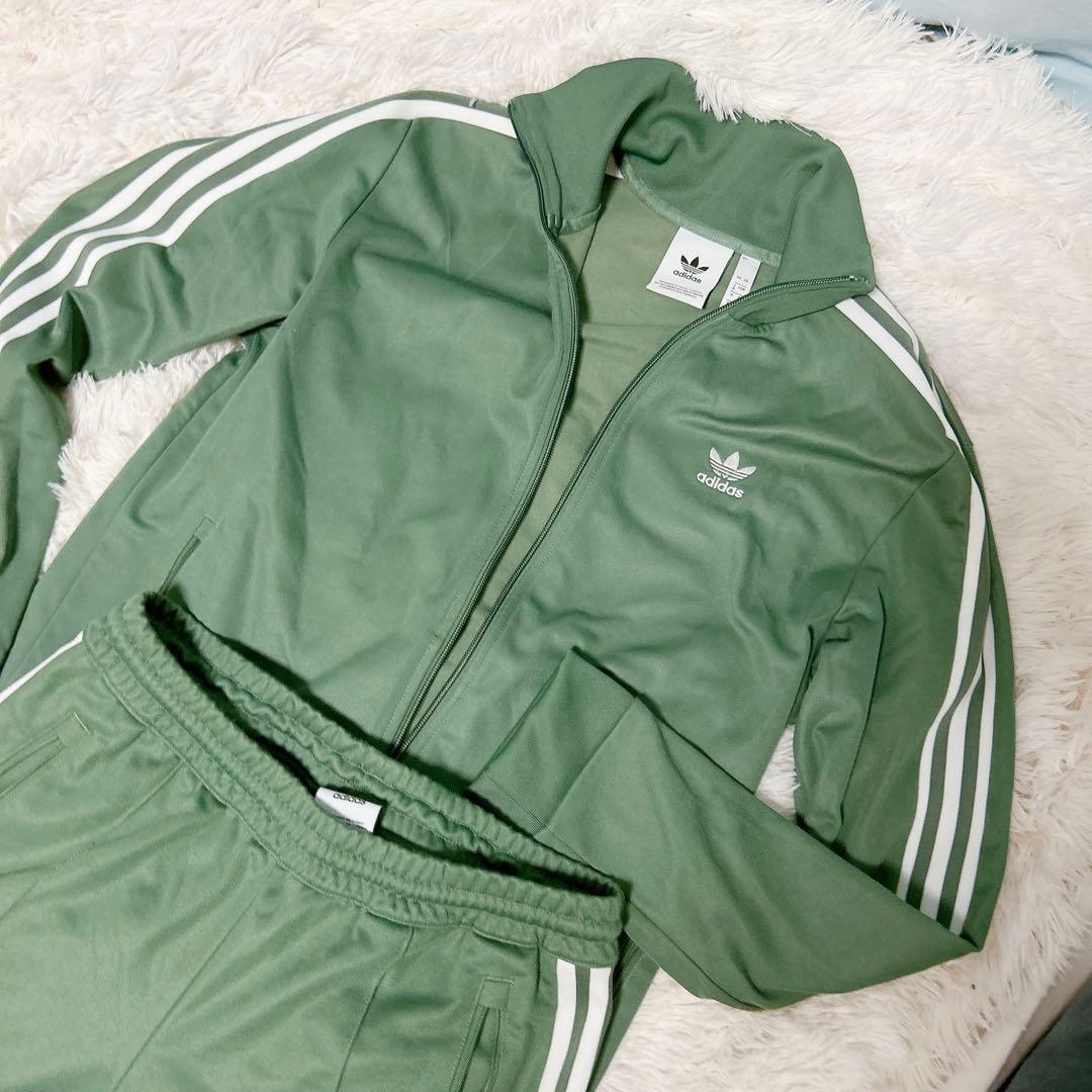 adidas original 上下セット ジャージ グリーン 緑 ビッグサイズ