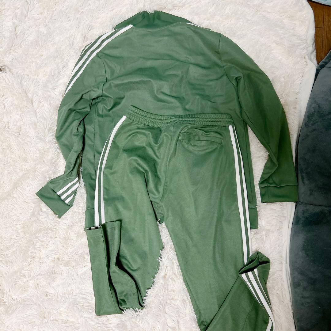 adidas original 上下セット ジャージ グリーン 緑 ビッグサイズ