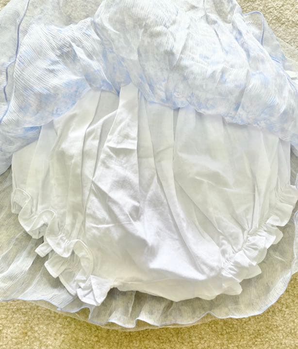 baby Dior ベビー ディオール シルク100% シフォン スカート