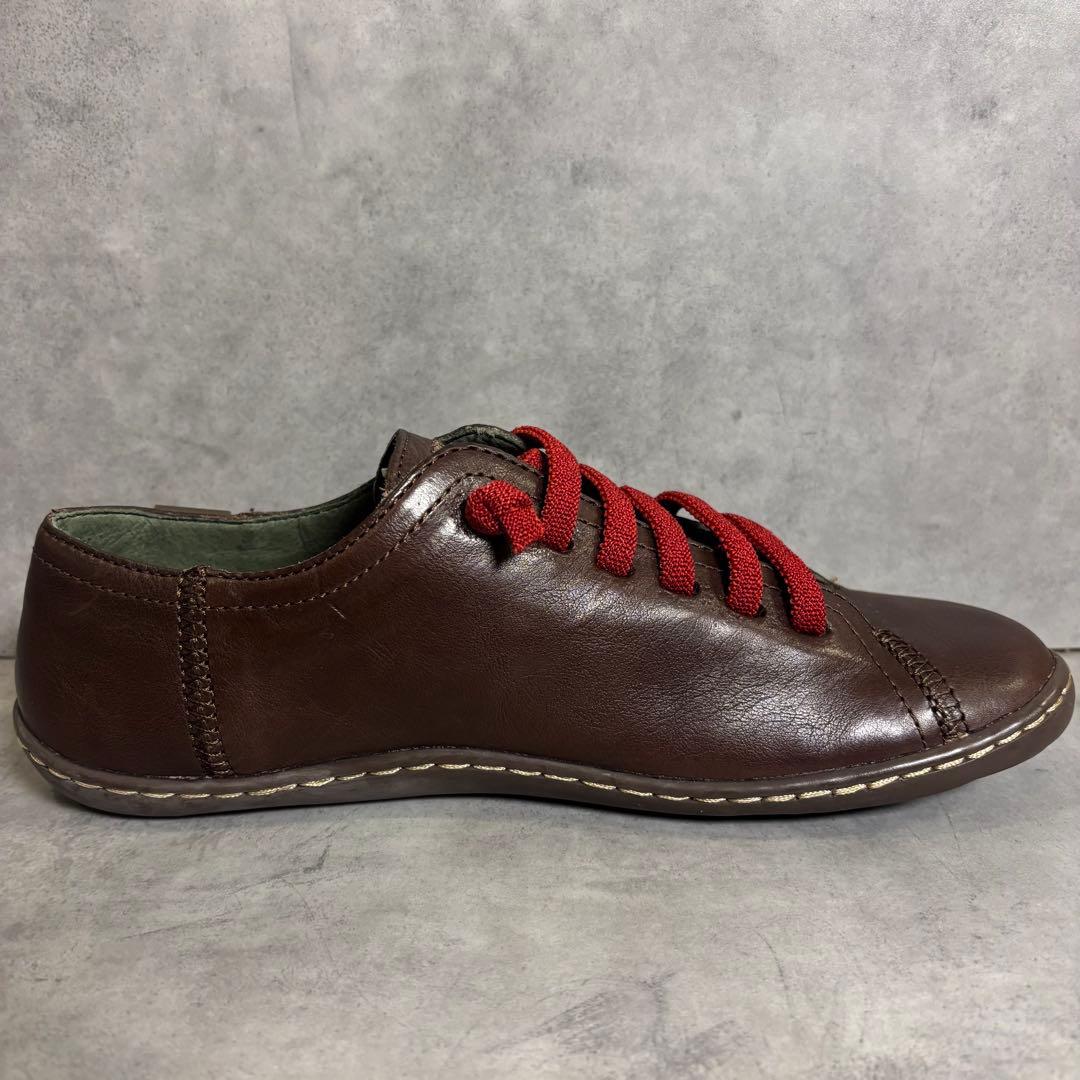 未使用品 カンペール ペウカミ レザースニーカー　ブラウン　37