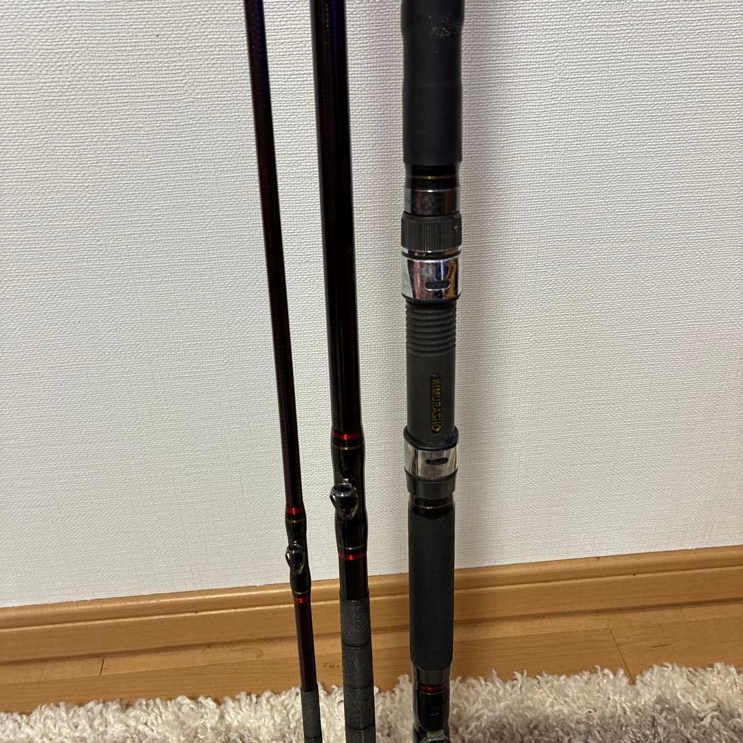 KING 500M 磯竿 黒/赤 カーボン製石鯛