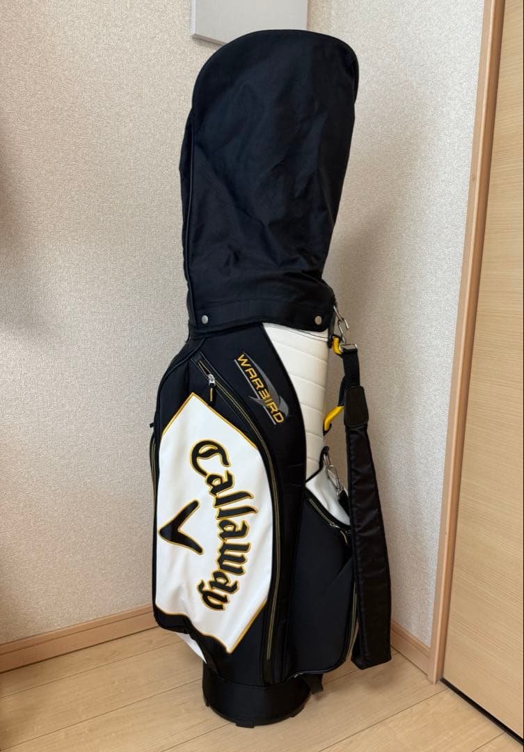 Callaway Warbirdキャディバック　ホワイト/ブラック/イエロー