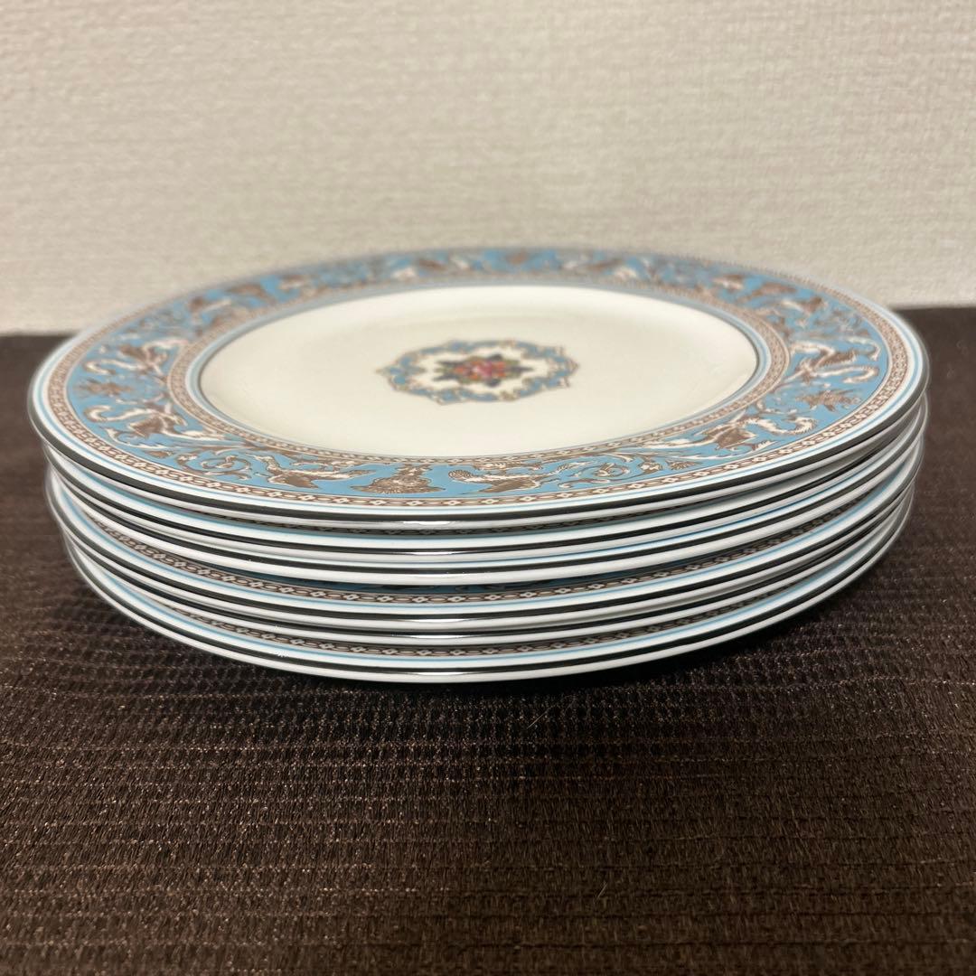 ウェッジウッド　フロレンティーン　ターコイズ　ディナープレート　22.5cm