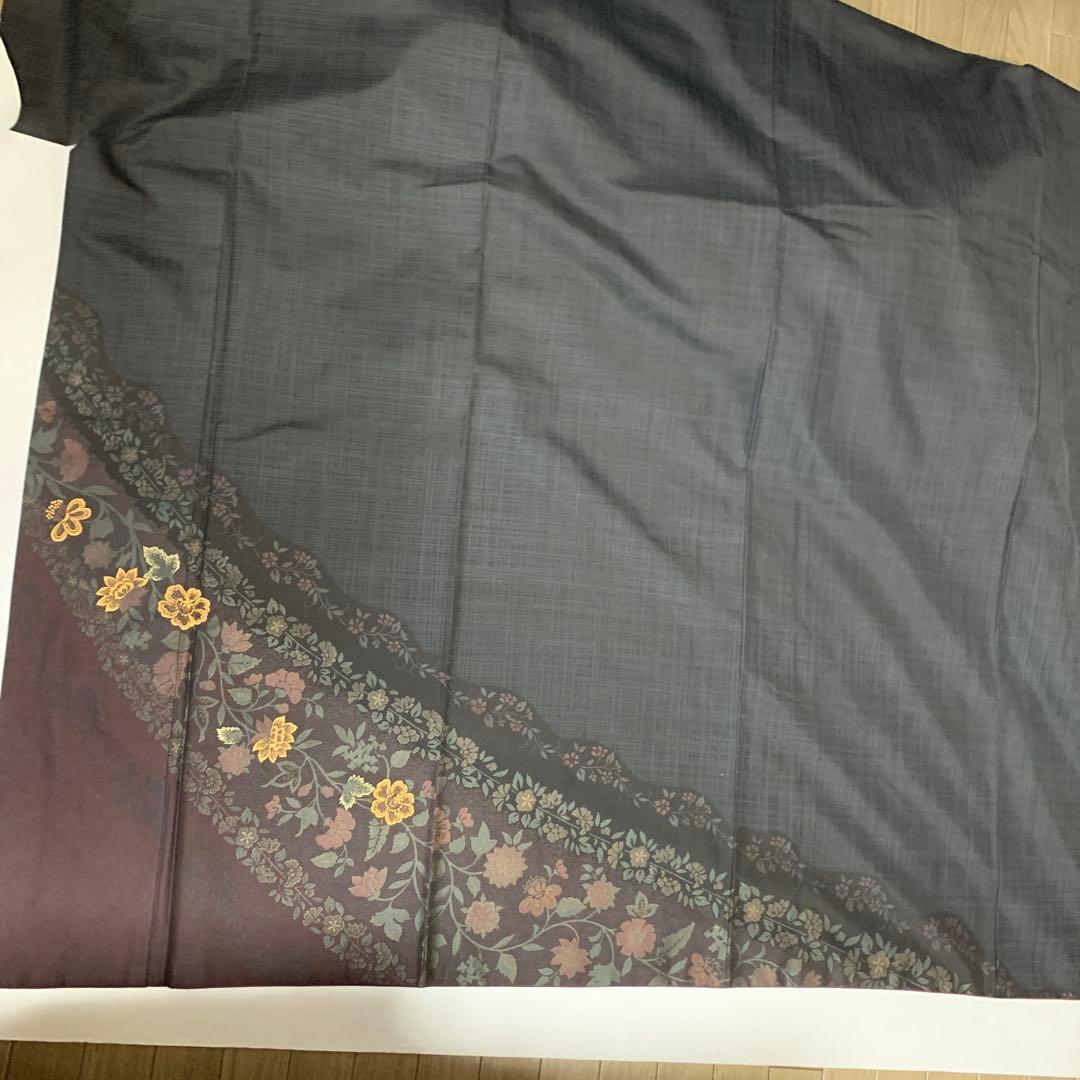 正絹　訪問着　刺繍　袋帯　セット