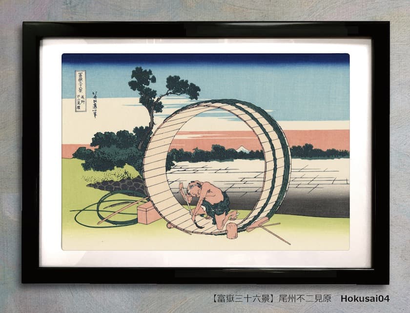 ★葛飾北斎富嶽三十六景A3アートポスター【5点セット】