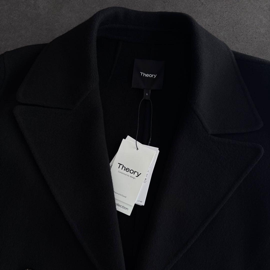 theory セオリー ダブルブレスト ウール カシミヤ ブラック S