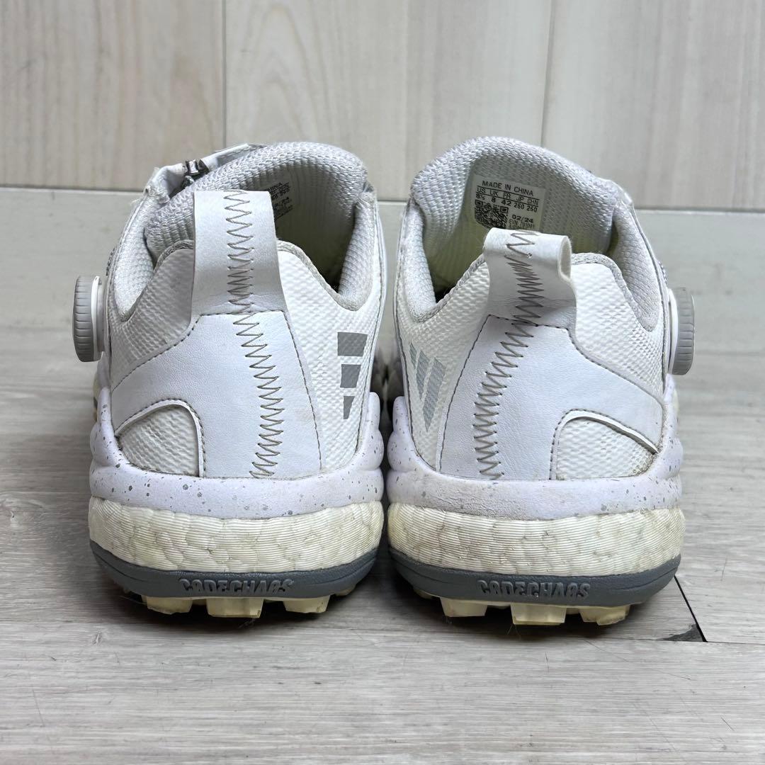 【ゴルフ】アディダス コードカオス 26.0 ホワイト SIDAS