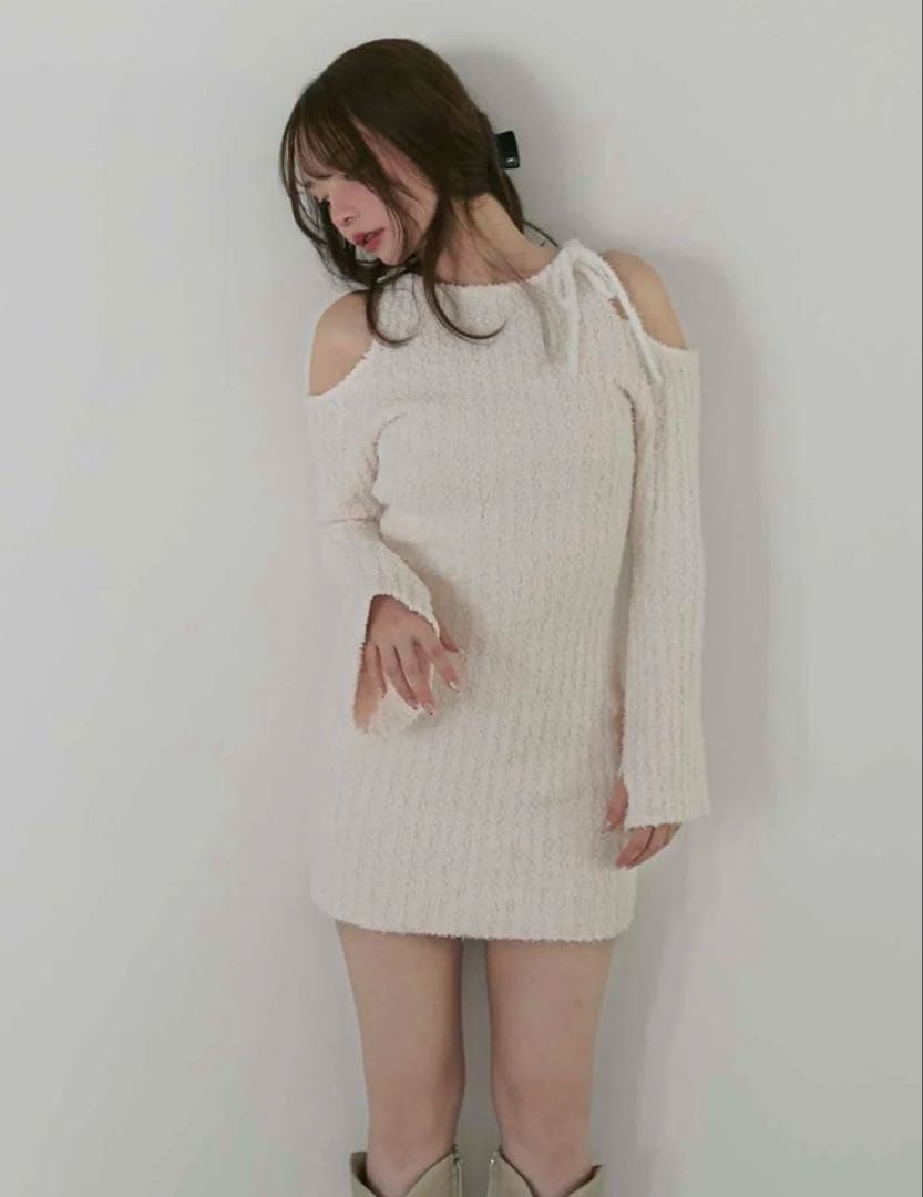 ワンピース andmary Nora knit mini dress