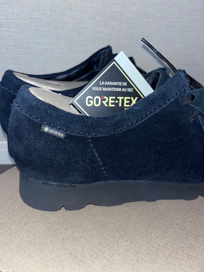 Clarks GORE-TEX ブラックスエードシューズ