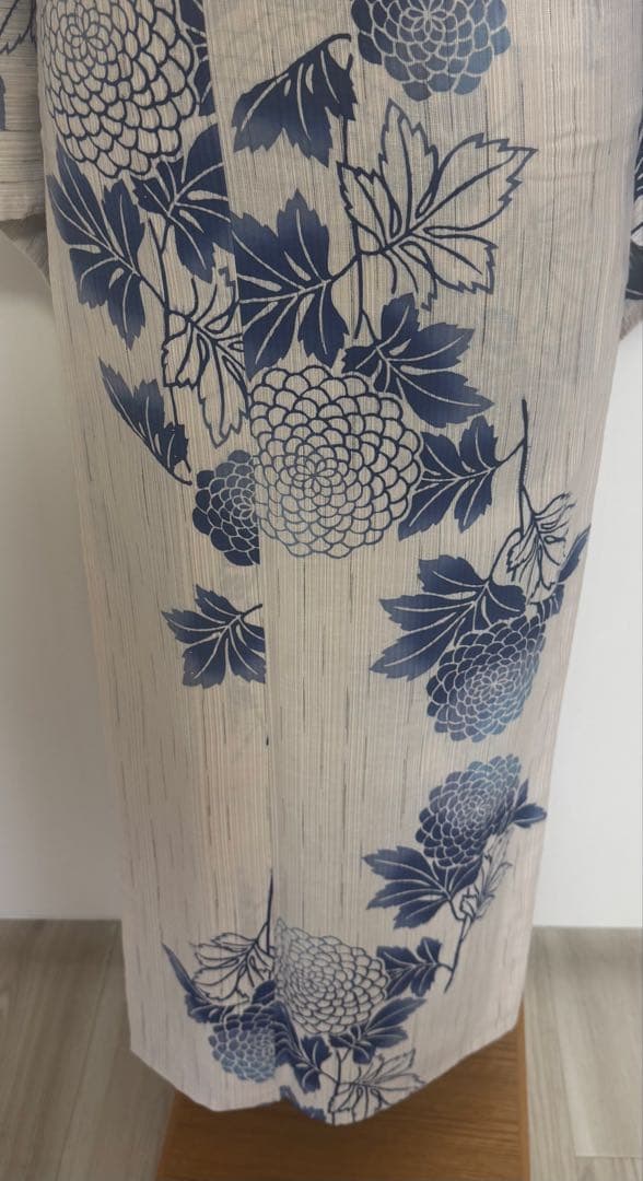 お値引き品！東京本染 ＜源氏物語＞の浴衣とリバーシブル麻の半幅帯セット