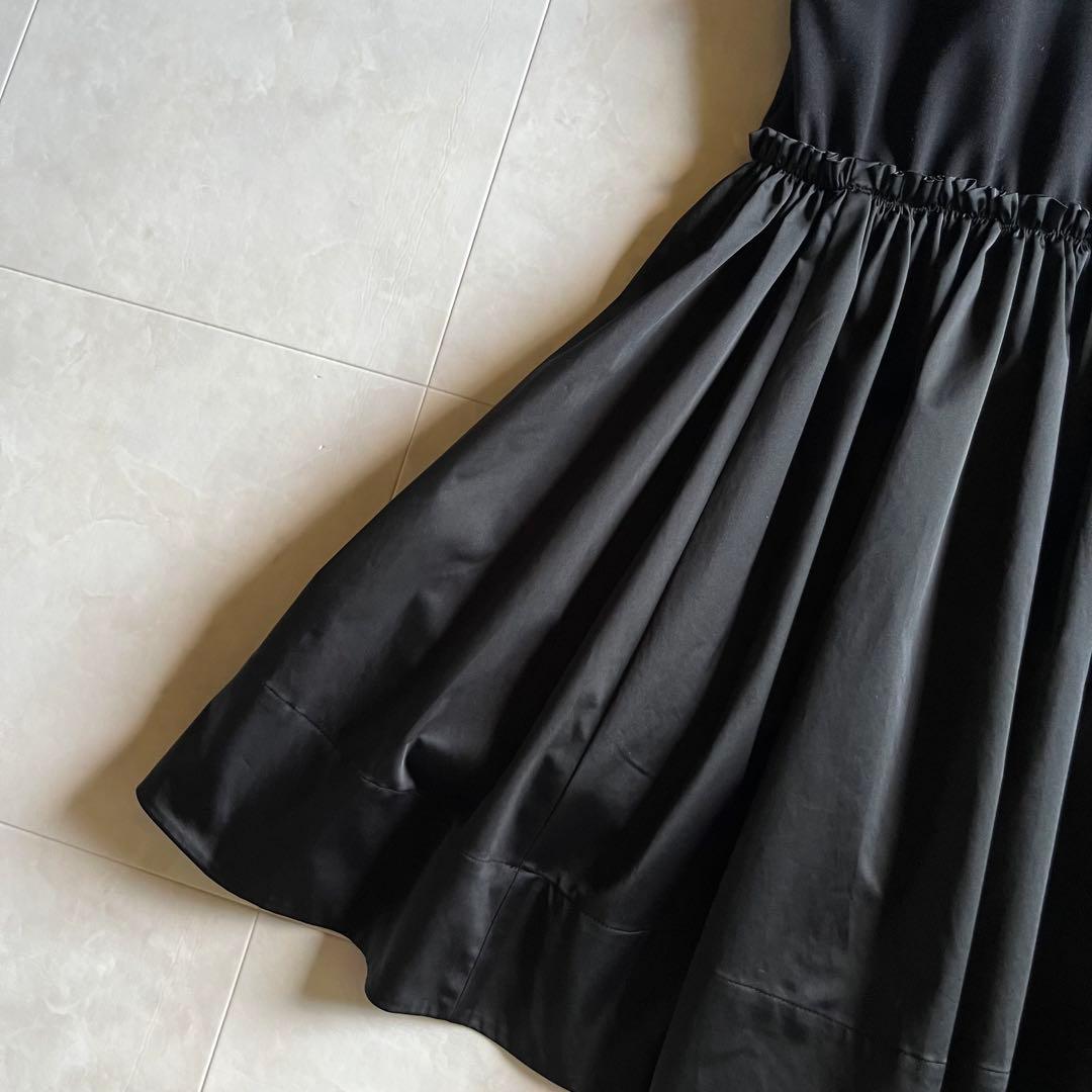 美品✨LE PHIL リモンタナイロンツイルティアードワンピース ブラック F