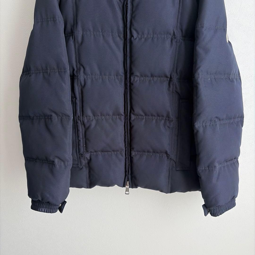 【美品/Lサイズ‼︎】モンクレール　ダウンジャケット　2way ネイビー　希少素材