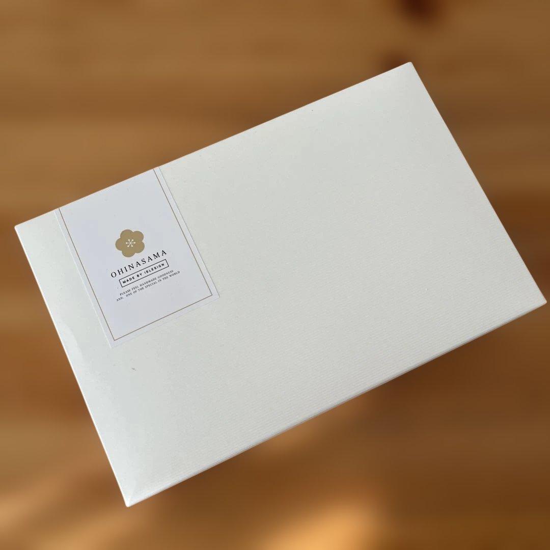 開封のみ未使用 ISLESIGN 木製ひな人形セット