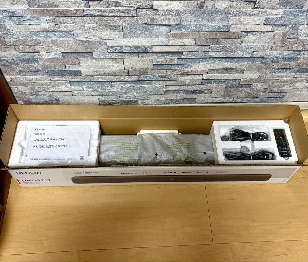 【超美品】DENON DHT-S217 サウンドバー 2023年製 デノン
