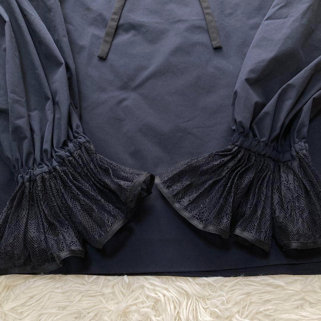 極美品✨UNITED ARROWS レースプリーツフリルブラウス