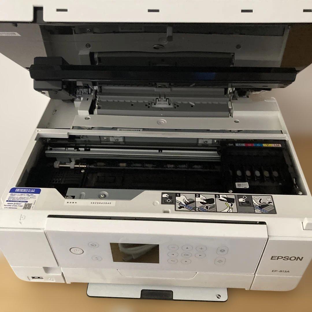 【故障品】エプソン　プリンタ　EP-813A ホワイト