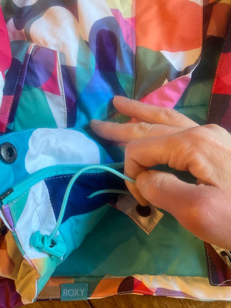 専用ROXY スキーウェア 130 スノボ 上下　腰履きパンツ ピンク系 キッズ