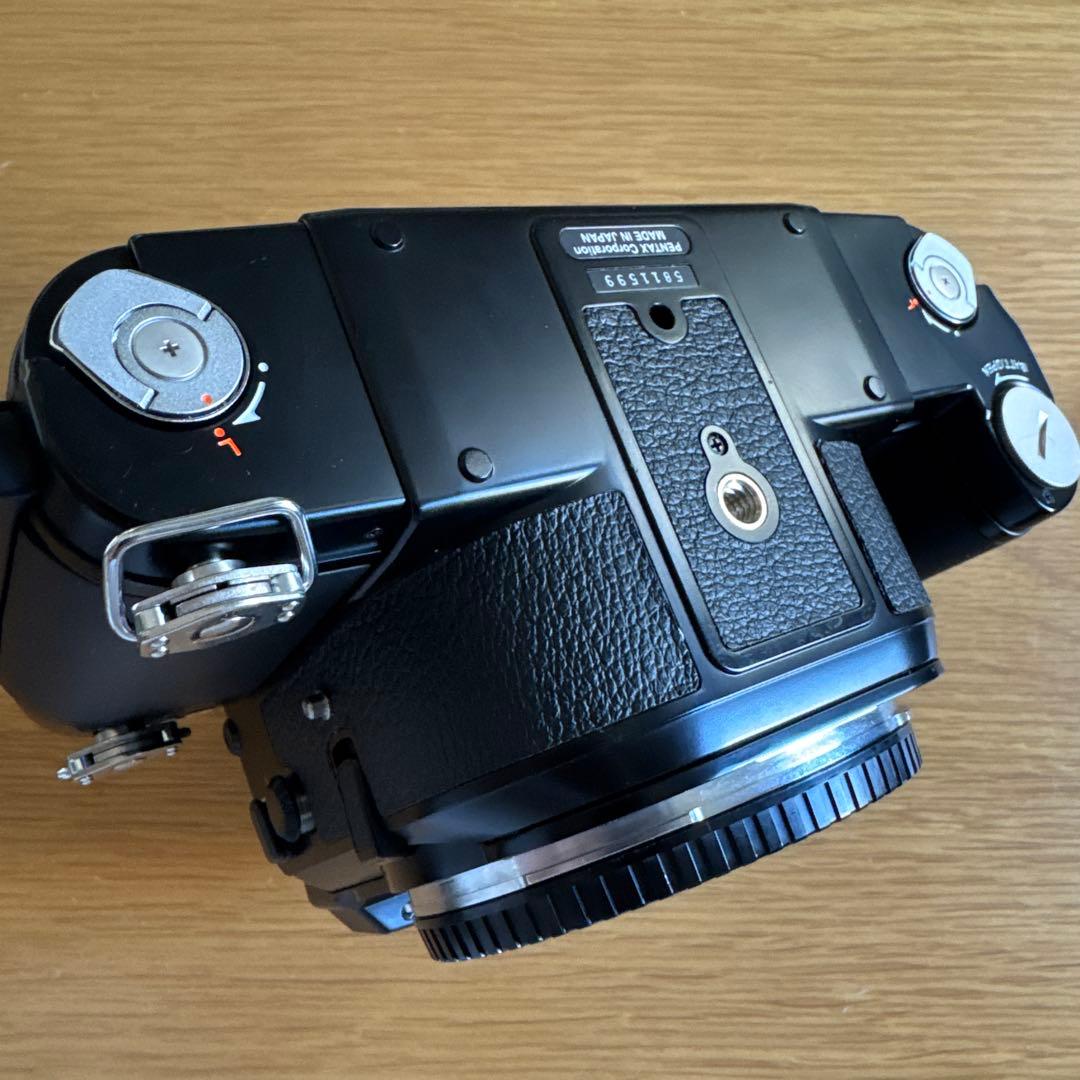 【美品・OH済】PENTAX 67Ⅱ AEファインダー ウッドグリップ付