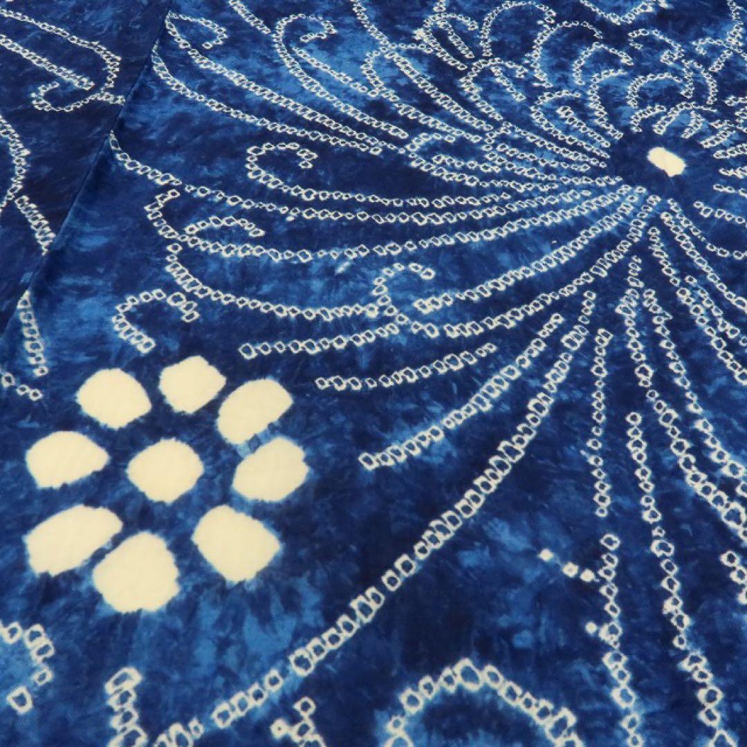 美品 有松鳴海絞り 乱菊 高級浴衣 着物 A3351